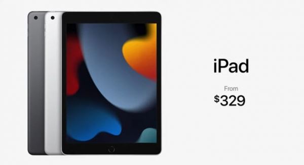 Apple представила новый iPad за 330 долларов. Он получил платформу A13 Bionic, iPadOS 15 и новую 12-мегапиксельную фронтальную камеру