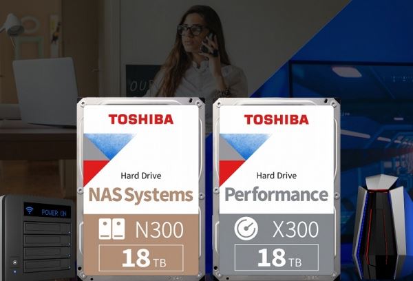 Объём жёстких дисков Toshiba N300 и X300 увеличен до 18 ТБ